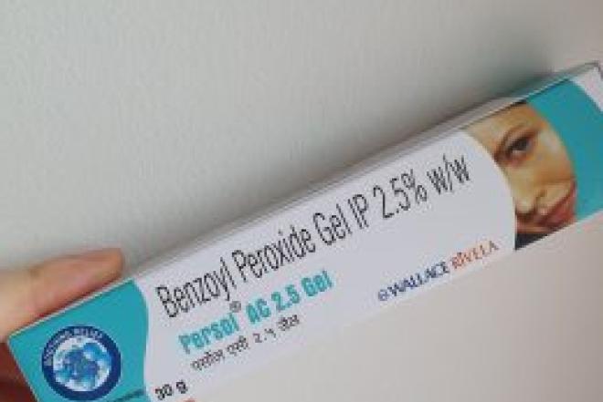 Benzoylo peroksido gelis veidui kaip Duac Epiduo-0