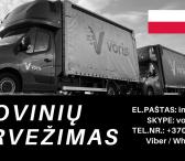 Kroviniai / Krovinių Pervežimas - LIETUVA - LENKIJA - LIETUVA * Krovinių Pervežimas * Parodų Logistika * Express Pristatymas * Perkraustymo Paslaugos * Baldų Pervežimas * Motociklų Pervežimas EL.PAŠTAS: info@voris.lt SKYPE: voris.uab TEL.NR.: +37067247506-0