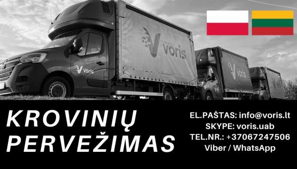 Kroviniai / Krovinių Pervežimas - LIETUVA - LENKIJA - LIETUVA * Krovinių Pervežimas * Parodų Logistika * Express Pristatymas * Perkraustymo Paslaugos * Baldų Pervežimas * Motociklų Pervežimas EL.PAŠTAS: info@voris.lt SKYPE: voris.uab TEL.NR.: +37067247506-0