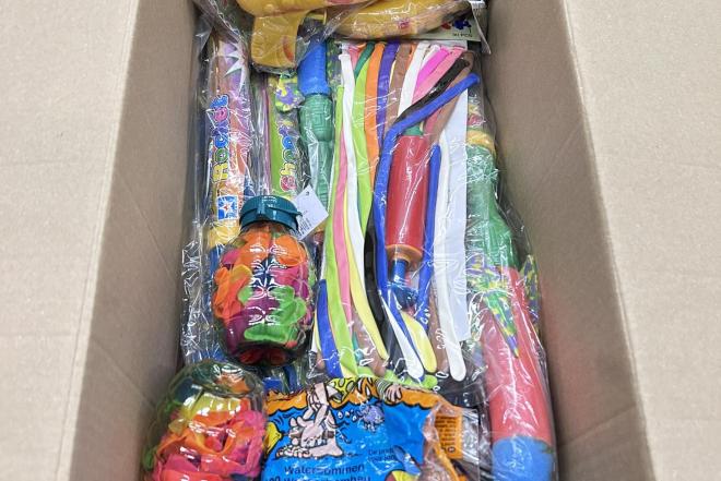 Vandens šautuvai, vandens balionai, balionai su pompa-0