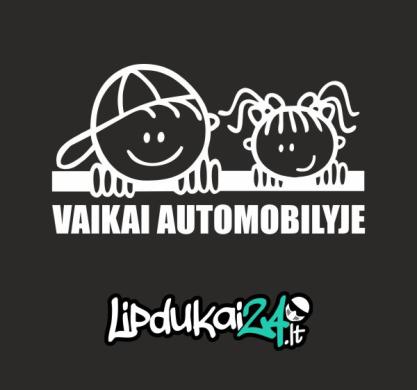 Lipdukai Vaikas automobilyje-2
