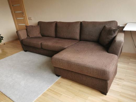 Sofa CASINO (kampinė, t.ruda)-2