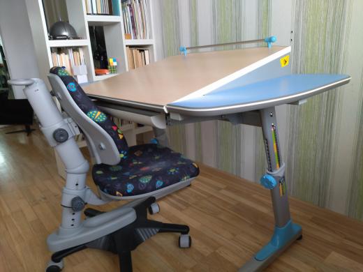 Augantis (ergonominis) rašomasis stalas ir kėdė-2
