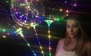 HD LED balionai Švytintys stipriai LED baterijos Festivaliai Bobo širdies balionas-2