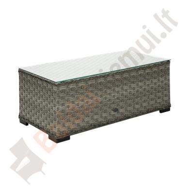 Lauko baldų komplektas GENE su minkšta dalimi, kampinė sofa ir stalas-2