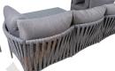 Lauko baldų komplektas BREMEN: stalas, sofa ir 2 foteliai, su pagalvėlėmis-2