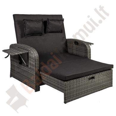 Lauko sofa COLO su reguliuojamu atlošu ir kojų atrama-2