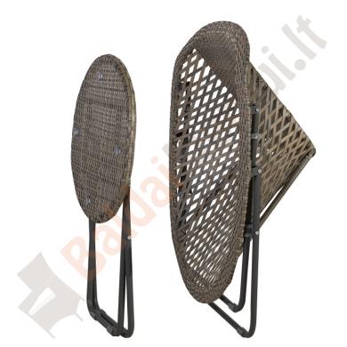 Balkono komplektas TURK 2 foteliai ir stalas, sulankstomi-2