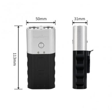 Supfire BL06 dviračio žibintas, USB, POWER BANK, 600lm-2