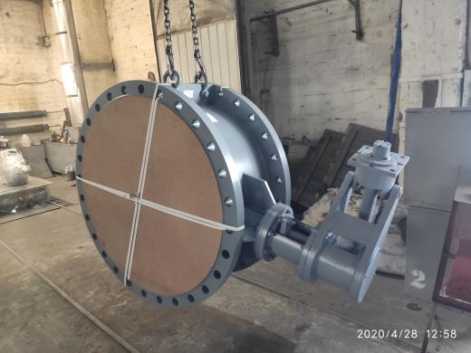 Double-eccentric butterfly valve 32нж910р Dn 1000 Pn 10-2