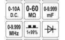 Skaitmeninis daugiafunkcinis testeris LCD YATO, 6000V, YT-73096-1