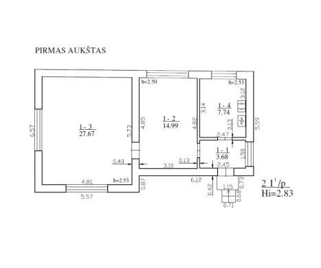 Parduodamas namas Nemenčinėje, Statybininkų g., 1 aukšto, rūsys po visu namu-1