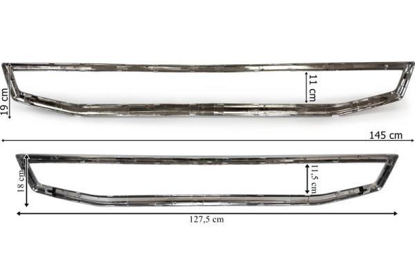 VOLVO FH4 APATINĖS GRILĖS RĖMAS + VIRŠUTINIS CROMAS-1