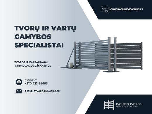 Tvoros, vartai, gamyba ir miltelinis dažymas-1