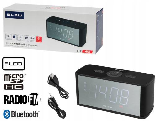 Belaidė kolonėlė BLOW BT410 BLUETOOTH + FM + laikrodis-1