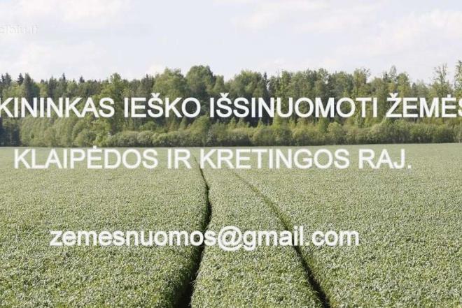 ?Ūkininkas ieško išsinuomoti žemės (pievų ar dirbamos ) Kretingos , Klaipėdos raj.-0