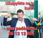 Avarinis kuro ištraukimas iš bako.-0