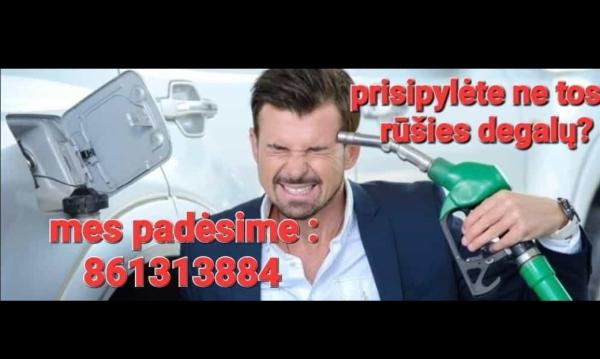 Prisipyliau ne tos rūšies degalų. Užsipyliau benzino vietoj dyzelino. Prisipyliau dyzelio vietoj benzino-1