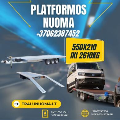 Nuoma Alytaus rajone - PLATFORMOS NUOMA ! 550x210 iki 2610kg ! www.tralunuoma.lt +3706238 7452 +37067247506 viber/whatsApp-0