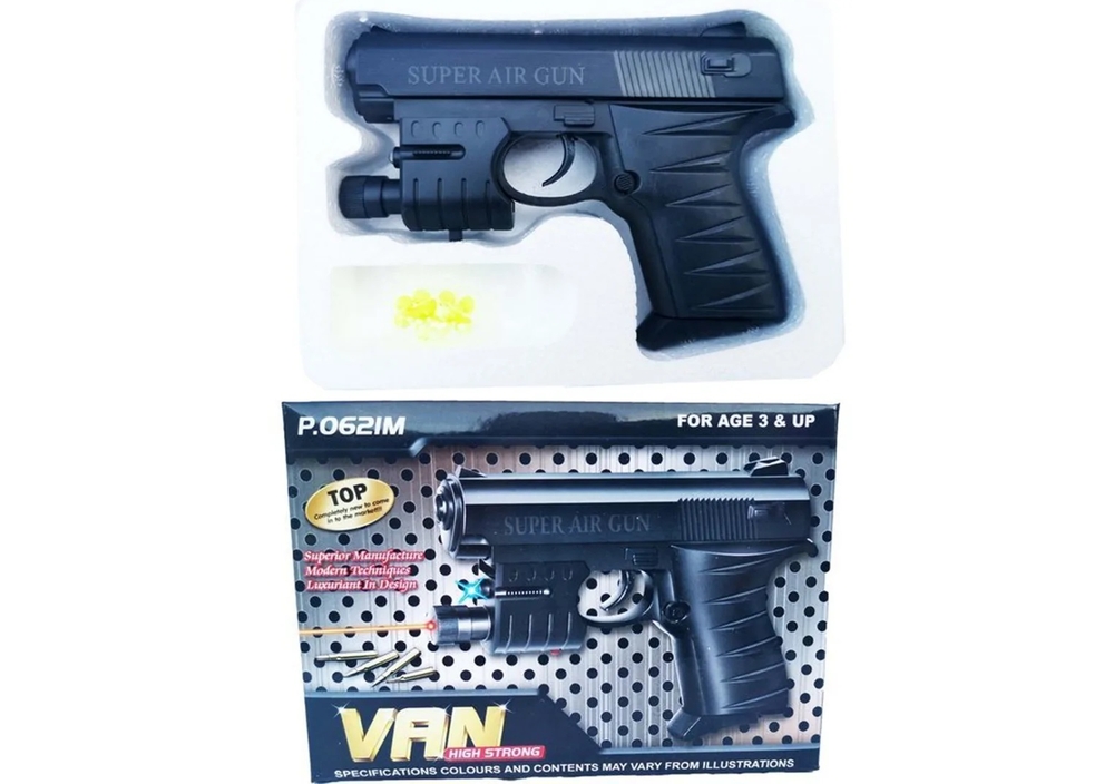 Airsoft pistoletas su lazeriniu taikikliu-0