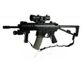 Pasunkintas Airsoft automatas G36 su reguliuojama optika ir prožektoriumi-0
