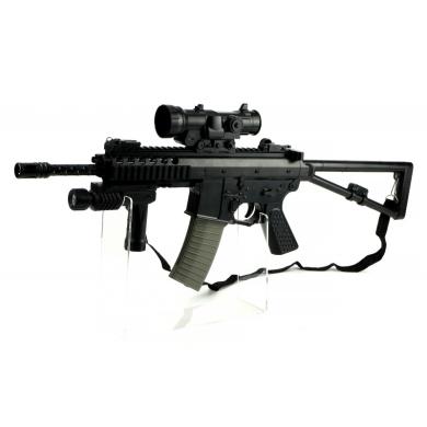 Pasunkintas Airsoft automatas G36 su reguliuojama optika ir prožektoriumi-0