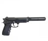 Airsoft spyruoklinis pistoletas su duslintuvu-0