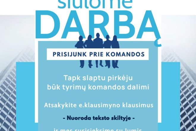 Slapto pirkėjo DARBAS-0