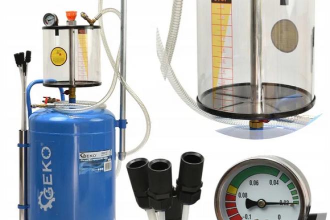 Tepalo surinkimo bakas GEKO su išsiurbimu ir išleidimu 80L-0