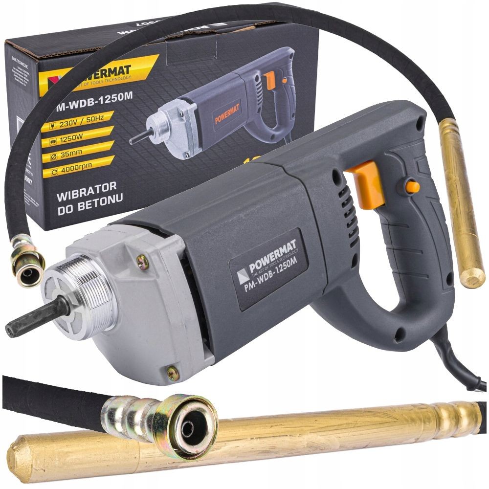 Giluminis betono tankintuvas, vibratorius Powermat 1250W-0