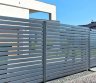 Skardinės žaliuzi ir vertikalios tvoros, vartai-0