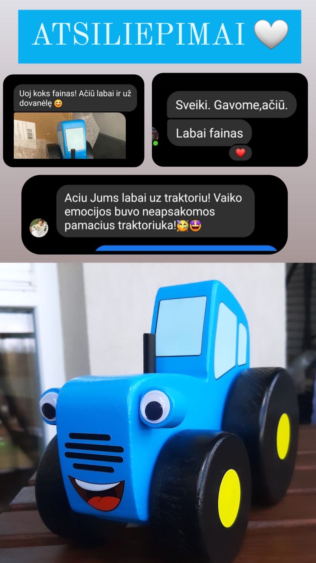 Medinis traktoriukas-0