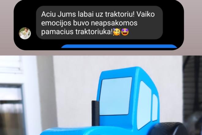 Medinis traktoriukas-0