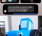 Medinis traktoriukas-0