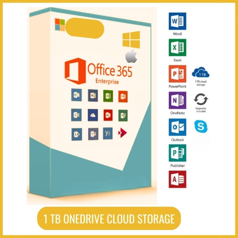MS Office 365 Entreprise + 1024 GB OneDrive saugykla debesyje visam gyvenimui-0
