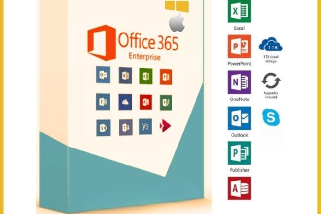 MS Office 365 Entreprise + 1024 GB OneDrive saugykla debesyje visam gyvenimui-0
