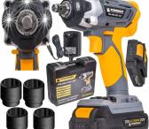 Akumuliatorinis smūginis veržliasūkis PowerMat 350Nm-0