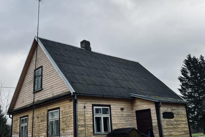 Nuosavas namas su žemės sklypu Obonių kaime.-0