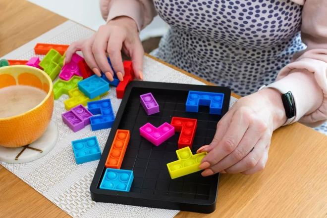 Mozaika-tetris iš pop it ”Building block game”-0