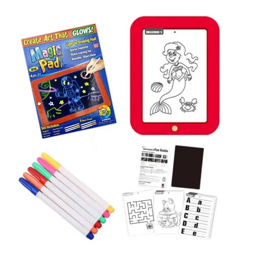 Magic Pad šviečianti piešimo lenta-0