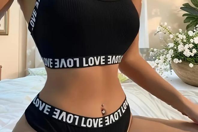 Moteriškas apatinio trikotažo rinkinys „Criss Cross Back“ 23009-0