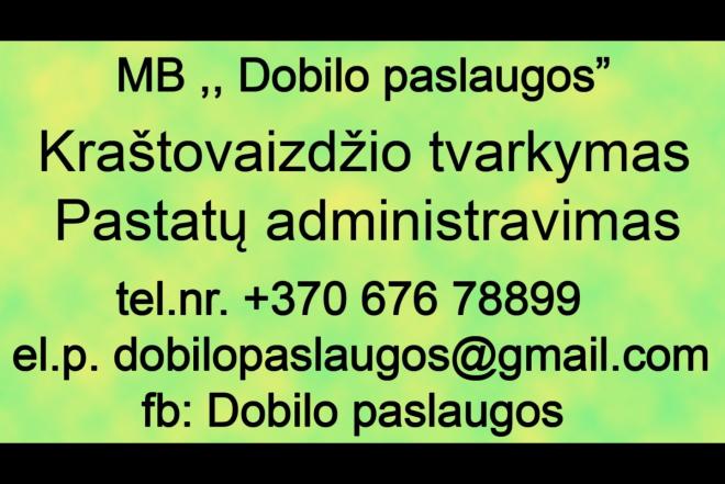 Aplinkos tvarkymas. Patalpų administravimas.-0