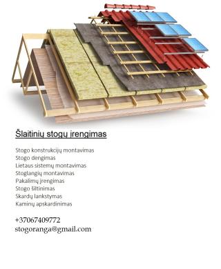 Šlaitinių stogų dengimas-0