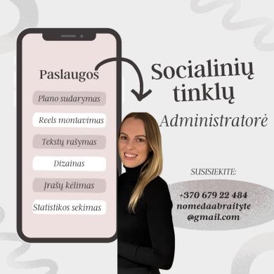 Socialinių tinklų administravimas / turinio kūrimas-0
