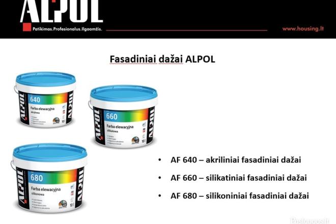 Fasado ir vidaus apdailos bei kitos statybinės medžiagos-0