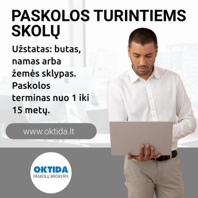 Paskolos turintiems skolų nuo Paskolų brokerio OKTIDA-0