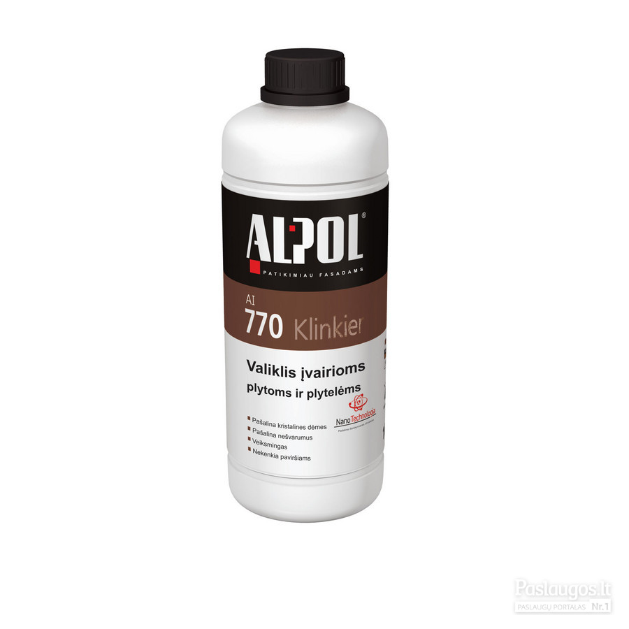 Įvairių plytų ir plytelių valiklis ALPOL AI 770 1 L-0