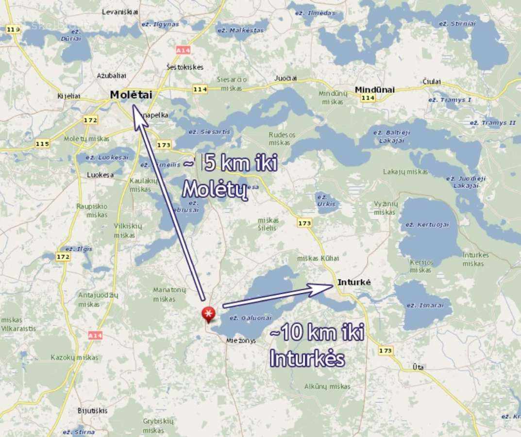 Parduodami trys sklypai vienas šalia kito Molėtų raj. Mackonių k. 6,37 ha.-0