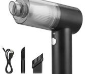 Rankinis belaidis, mini dulkių siurblys su Hepa filtru ir LED lempute-0