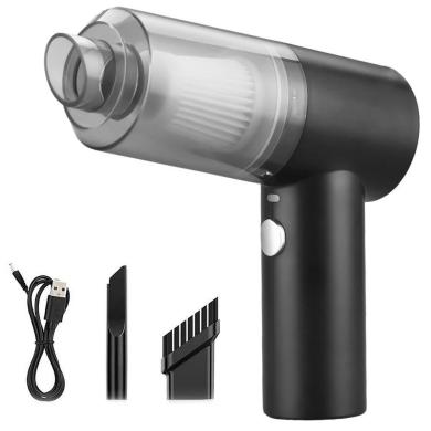 Rankinis belaidis, mini dulkių siurblys su Hepa filtru ir LED lempute-0